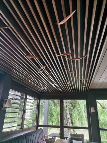 Faux plafond, Hôtel des Berges à Illhaeusern 